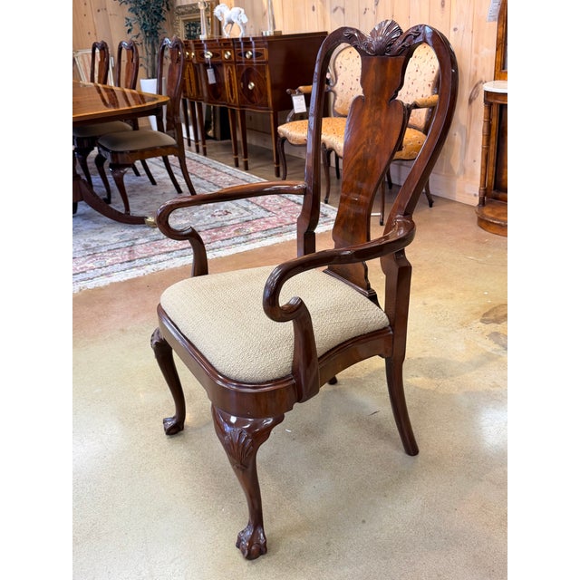 Karges Furniture Karges by Hand Duncan Phyfe Style Mahogany Dining Set For Sale - Image 4 of 11