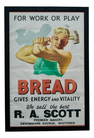 Vintage Scotts Bakery Advertising Poster, 1920s