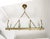 Brass 1930s Italian Art Deco Brass and Glass 8-Light Pendant For Sale - Image 8 of 15