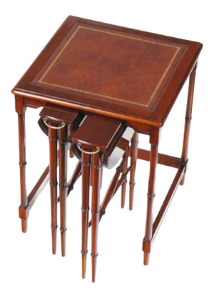 Niagara Furniture Leather Top Nesting Tables - Set of 3