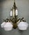 Art Deco Chandelier in Opaline and Brass, 1930s For Sale - Image 17 of 18