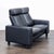 This Stressless loveseat offers a sleek and modern look with black leather upholstery. It comfortably seats two and...