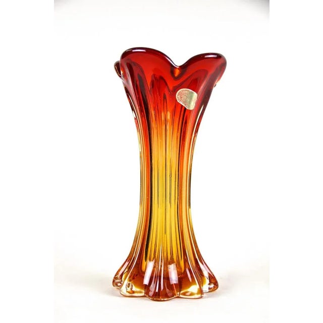 1960s Mid-Century Murano Glass Vase, Italy, 1960s For Sale - Image 5 of 15