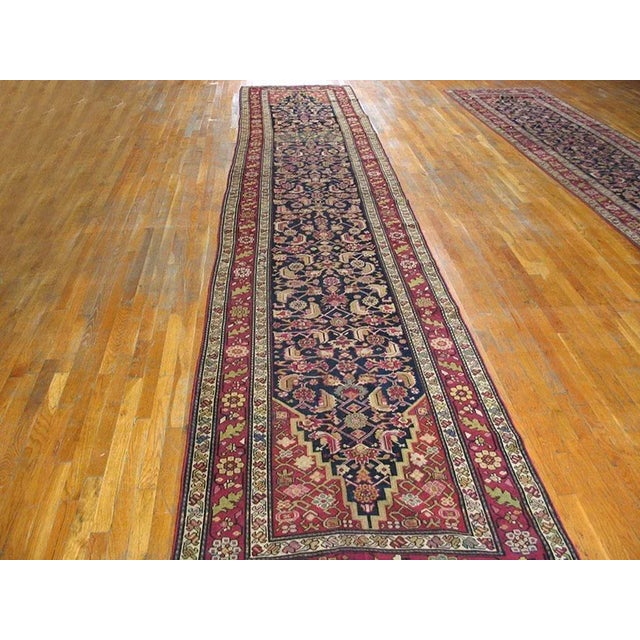 Early 20th Century Pair of Caucasian Karabagh Runner Carpets 3'6" x 107 x 550 Vintage Caucasian Karabagh Runner Rug, 3'6"...