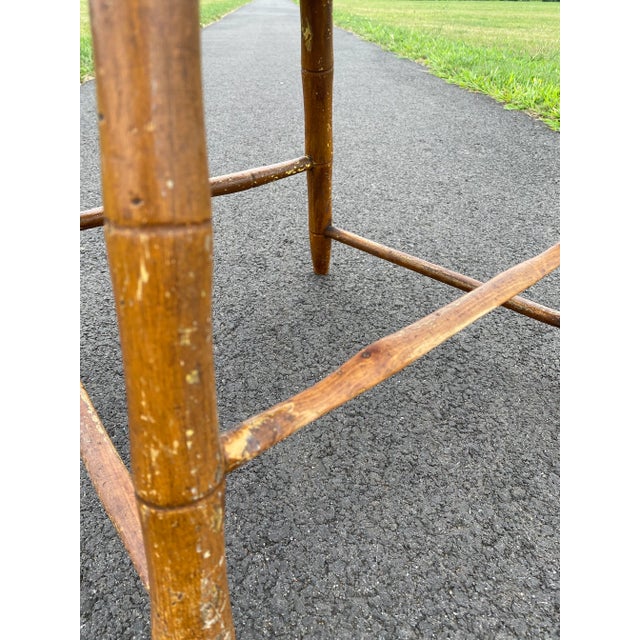 19th Century Antique Arrow Back Windsor Wood Accent Dining Side Chair For Sale - Image 9 of 13