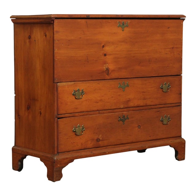 Antique New England Pine Lift Top Chest of Drawers Chairish