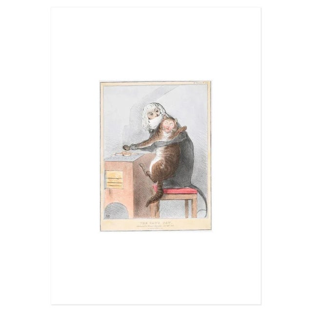 The Cat's Paw is an original artwork realized by John Doyle in 1831. Original colored lithograph. Published by Thomas...