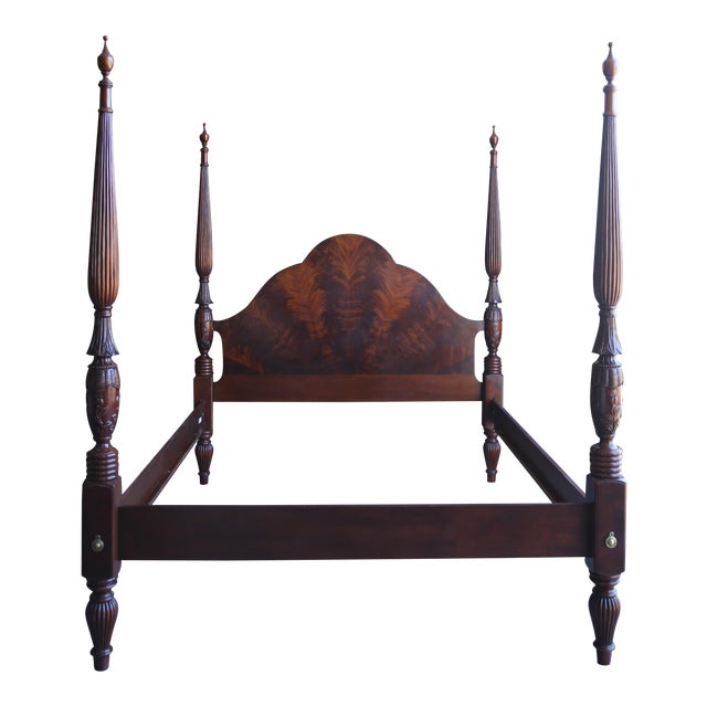 Mahogany Cal King 4 Post Bed Chairish