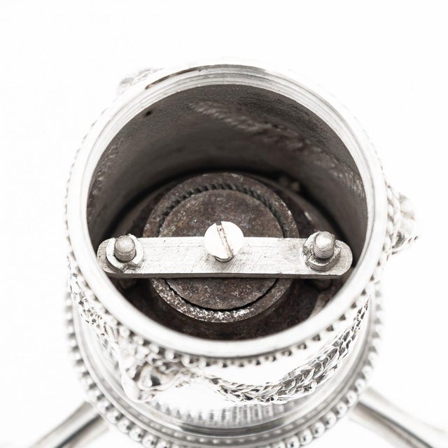 Antique French Silver Salt and Pepper Mills from Odiot, Paris, 1880s, Set of 4 For Sale - Image 18 of 18