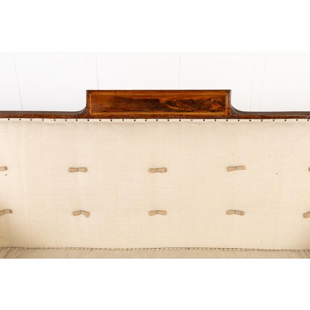 Wood Antique English Regency Mahogany Sofa, 1800s For Sale - Image 7 of 12