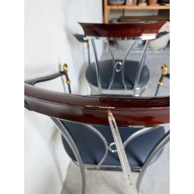 Vintage Spanish Manuel Vidal Grau “Swan” Dining Armchairs – Pair For Sale - Image 16 of 17