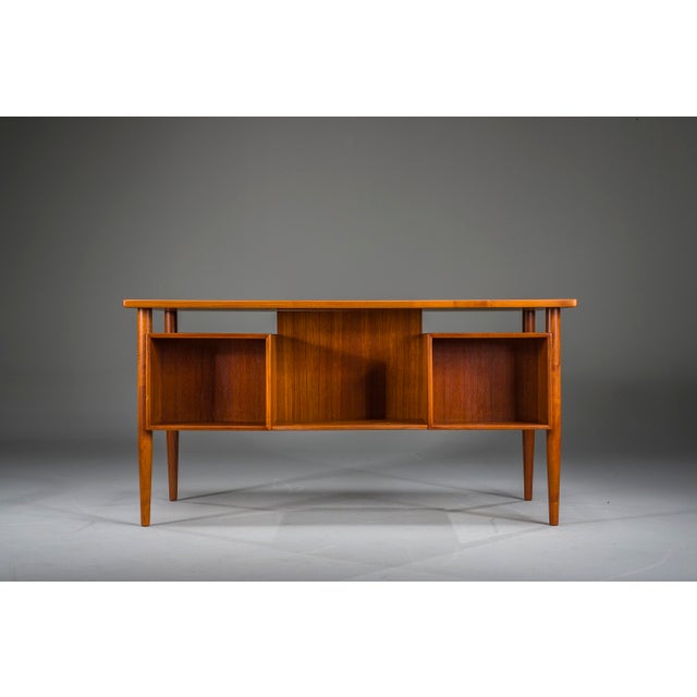 1950s Modern Danish Teak Desk, 1950s For Sale - Image 5 of 18