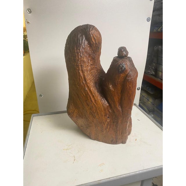 Brutalist Sculpture in Wood, France, 1950s For Sale - Image 6 of 17