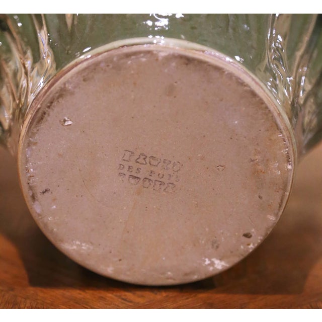 White 19th Century French Desvres Majolica Rose Cachepot Jardinière For Sale - Image 8 of 8