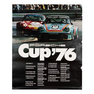 Porsche World Champions Poster by Advertising Agency Strenger, 1976 For Sale