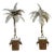Pair Neoclassical Style Tole Palm Tree Topiaries, Attributed to Maitland-Smith For Sale