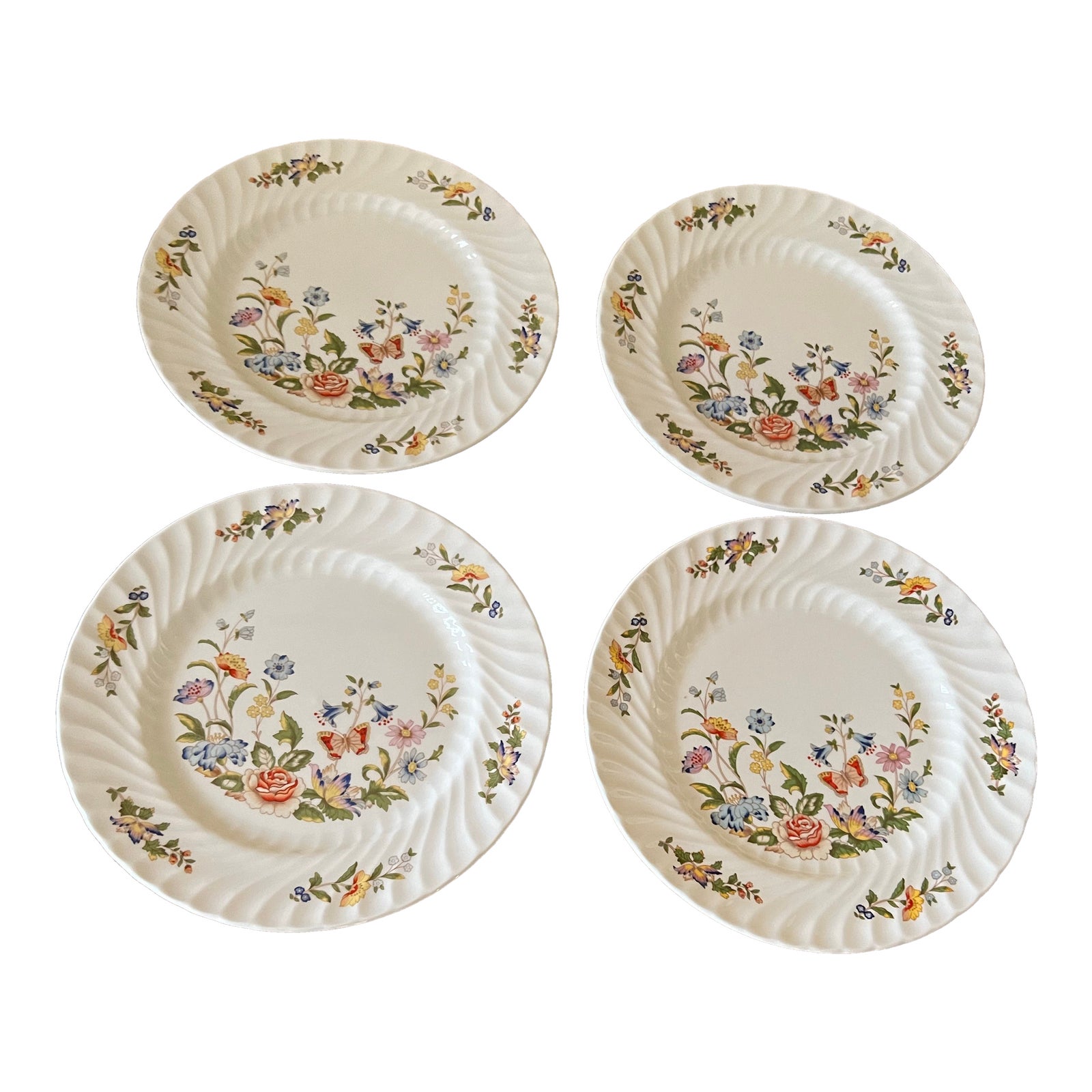 Late 19th Century Aynsley Cottage Garden Swirl Fine Bone China