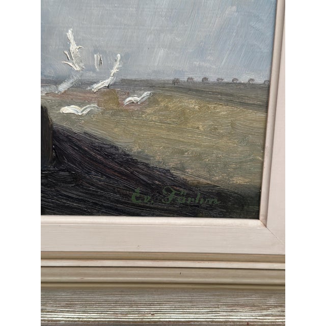 Evert Färhm, Tractor, 1960s, Oil on Canvas, Framed For Sale - Image 13 of 18