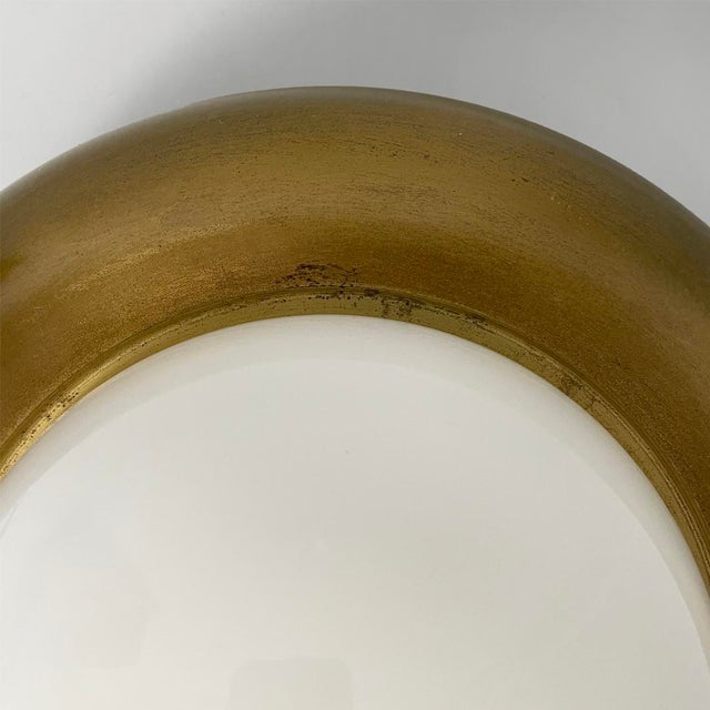 Gold Italian Modern Brass Table Lamp from Valenti Luce, 1970s For Sale - Image 8 of 9