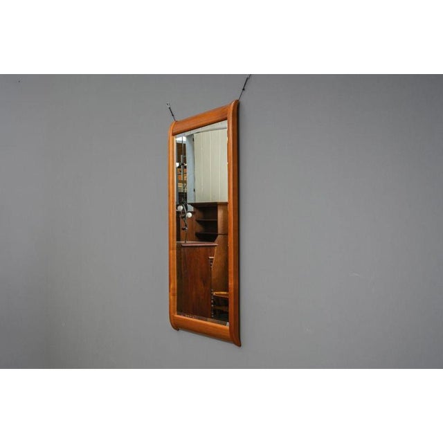 Antique Wall Mirror in Cherry Wood, Set of 2 For Sale - Image 3 of 12
