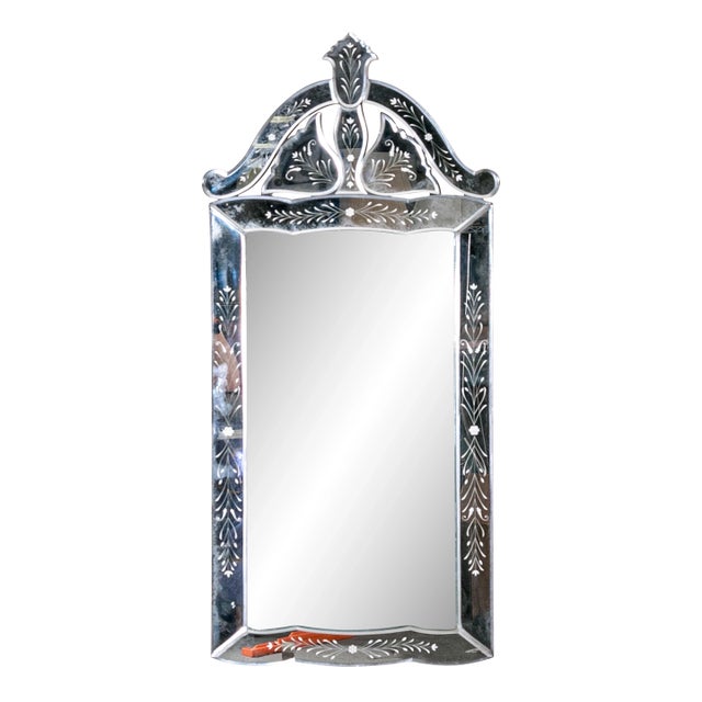 Early 20th Century Venetian Style Tall Wall Mirror For Sale