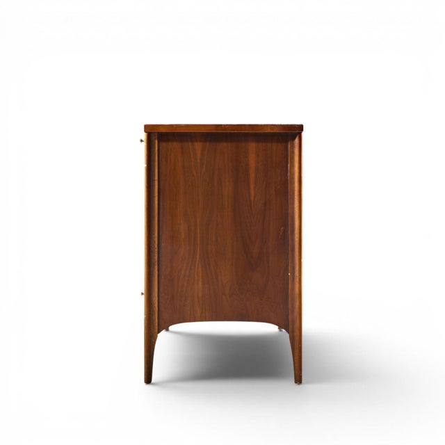 Kent Coffey Kent Coffey Perspecta Mid Century Walnut and Rosewood 9-Drawer Dresser For Sale - Image 4 of 9