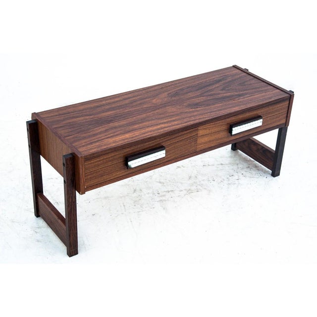 Vintage Rosewood Mirror with Commode, 1960s, Set of 2 For Sale - Image 10 of 13