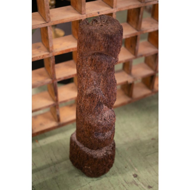 Tree Fern Totem Statue, 1950, Wood For Sale - Image 6 of 7
