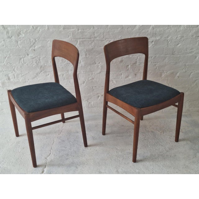 Vintage Teak Dining Chairs by Henning Kjærnulf for KS Møbler, Denmark, 1960s, Set of 2 For Sale - Image 15 of 15