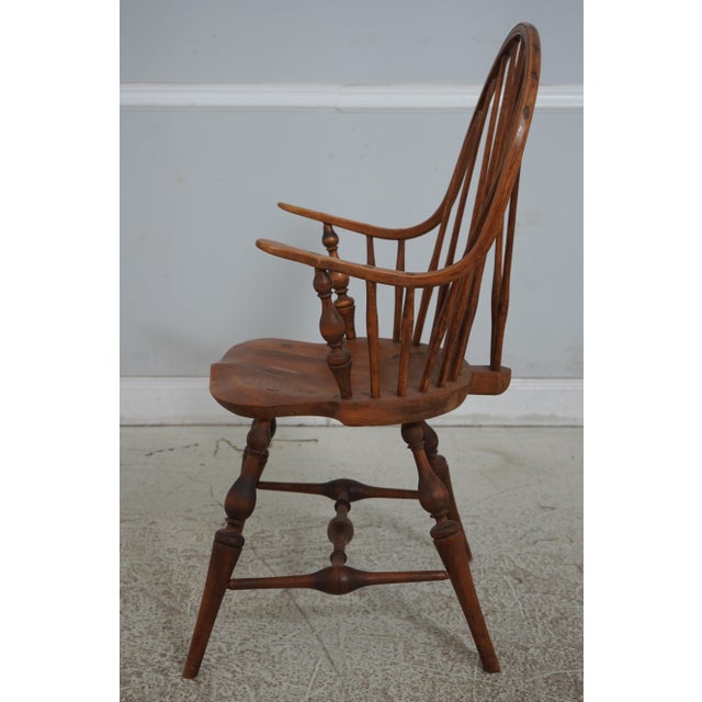 Traditional Virginia Craftsmen Mixed Wood Windsor Chair For Sale - Image 3 of 12