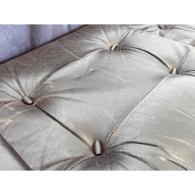 1970s Leather Sofa attributed to Tim Bates for Pieff, England, 1970s For Sale - Image 5 of 13