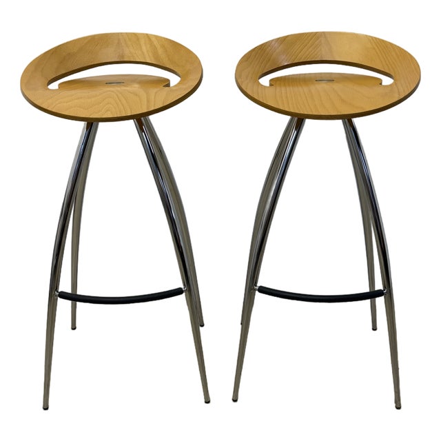 Sigurdur Thorsteinsson Lyra Bar Stools for Magis, Italy - A Pair For Sale