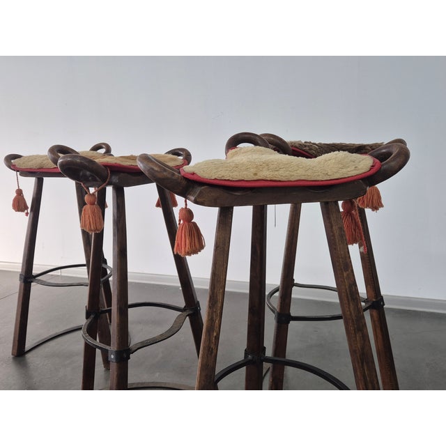 Vintage Brutalist Marbella Stools attributed to Sergio Rodrigues, 1970s, Set of 2 For Sale - Image 18 of 18