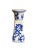 Ceramic Vintage Silvestri Blue and White Ceramic Candlestick Holders- Set of 3 For Sale - Image 7 of 11