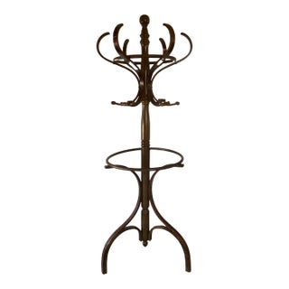 Vintage Bentwood Child's Coat Rack - Mini Umbrella Stand and Hall Tree - Thonet Style For Sale