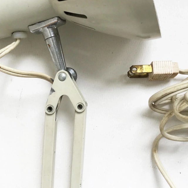 Vintage White Ledu Articulating Desk Lamp For Sale - Image 12 of 12