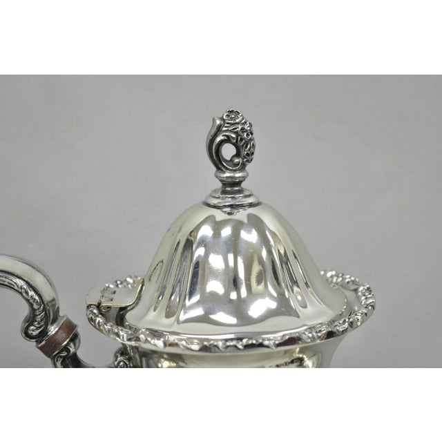Vintage Towle Grand Duchess Victorian Silver Plated Tea Service Set - 4 PCS For Sale In Philadelphia - Image 6 of 16