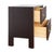 Contemporary Matthew Izzo Home Andre Espresso Fluted Oak Side Table With Brass Hardware For Sale - Image 3 of 6