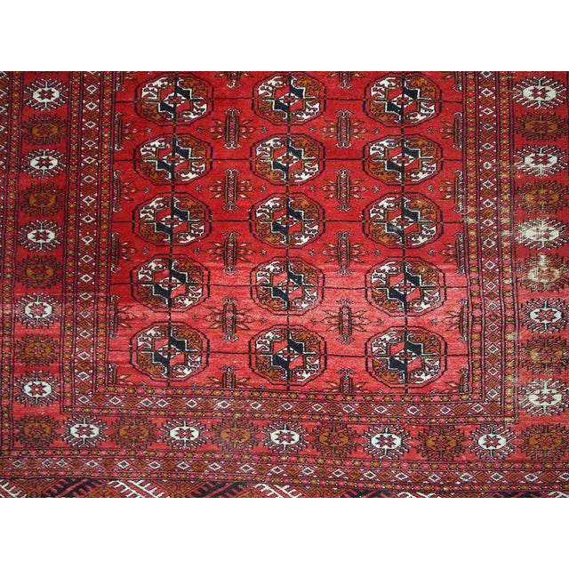1960s Handmade Vintage Pakistani Tekke Rug For Sale - Image 10 of 12