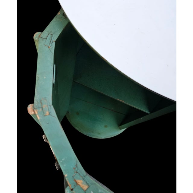 Wood Vintage Hickory Manufacturing Company Cylindrical Pedestal Bar Cabinet For Sale - Image 7 of 8