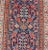 Brown Early 20th Century Antique Malayer Long Runner Rug in Blue Background, Orange and Brown For Sale - Image 8 of 11