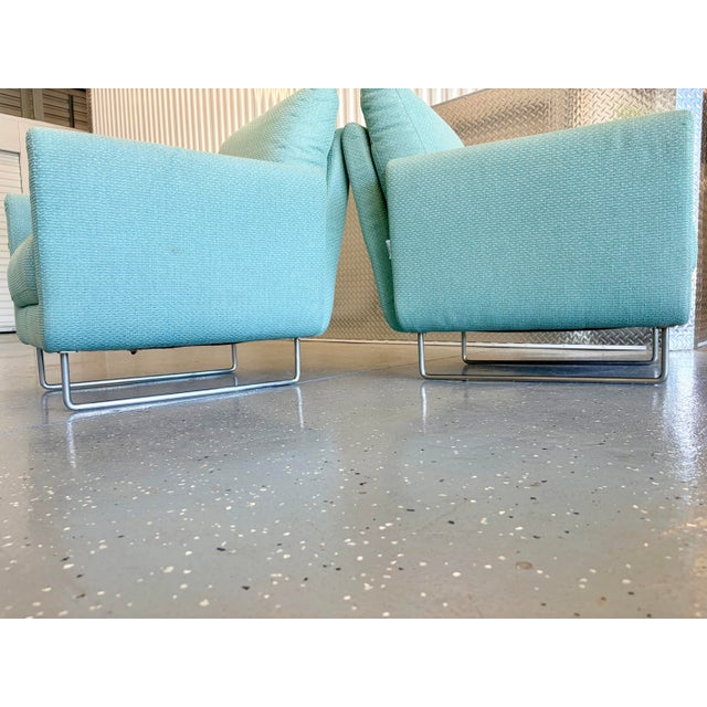 2010s Pair of Mario Bellini Flight Lounge Chairs For Sale - Image 5 of 10