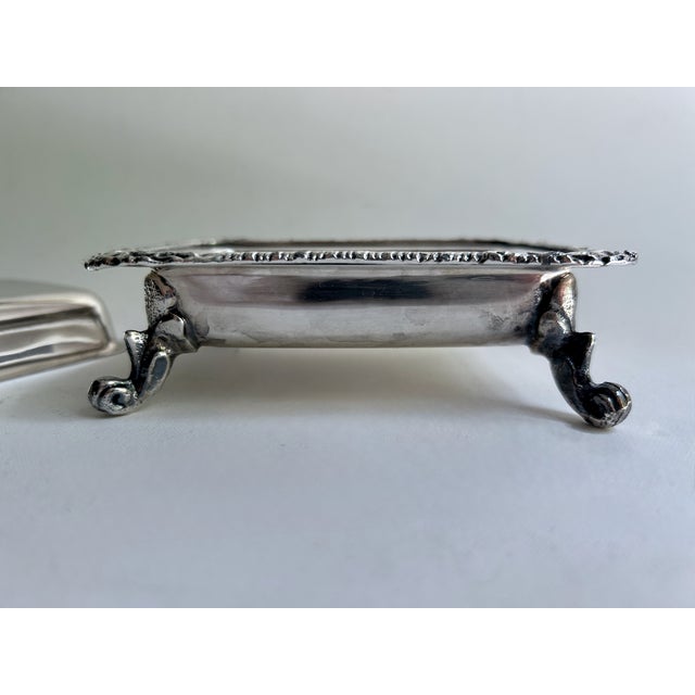 Vintage Seranco Silver Plate Covered Butter Dish For Sale - Image 13 of 18