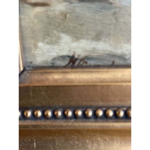 Coastal August Hagborg (Swedish, 1852–1921) – Late 19th Century French Coastal Oil Study in Barbizon Gilt Frame For Sale - Image 3 of 5