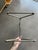 Silver Vintage French Machine Age Valet Metal Stand Ball Feet Atomic Design For Sale - Image 8 of 9