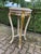 Cream 1970s French Louis XVI Antique/White Cream Gold Marble Side Tables- Pair For Sale - Image 8 of 14