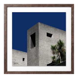 “Barbican 11” Giclee Archival Pigment Print 18x18 Framed in Walnut For Sale