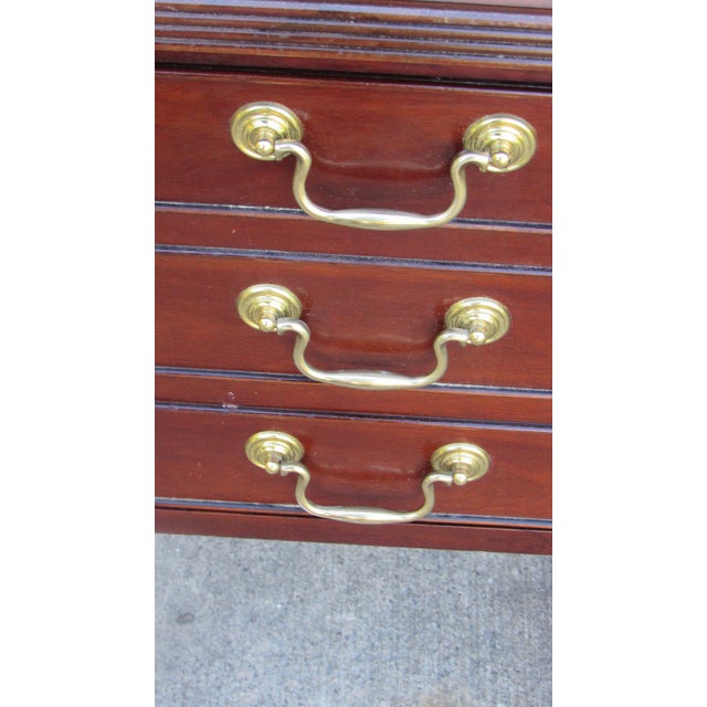 Amazing Mahogany Councill Executive Desk Designer For Sale - Image 10 of 18