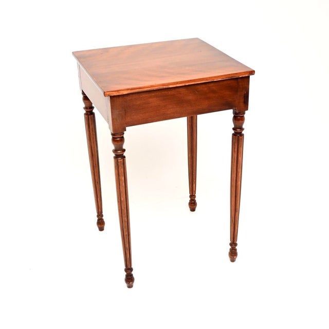 Antique Georgian Walnut Side Table, 1800 For Sale - Image 4 of 10