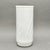 • Vintage milk glass flower vase with an elegant raised swirl design. • American-made, mid-century vintage. • Opaque white...